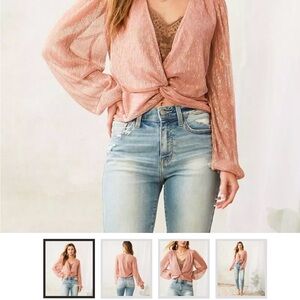 Willow Root sold at Buckle Long Sleeve Blouse with twist Front